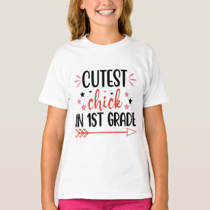T-shirt Coupe de poussin en 1ère année Retour à l'école T-