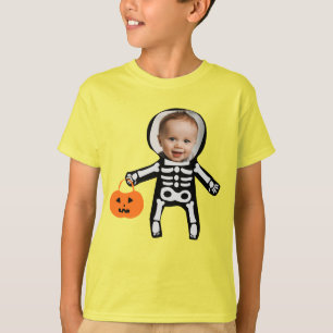 T-shirt Coupe de squelette photo personnalisée ou traiter 