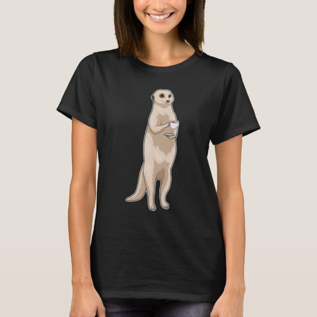 T-shirt Coupe du café Meerkat (Devant)