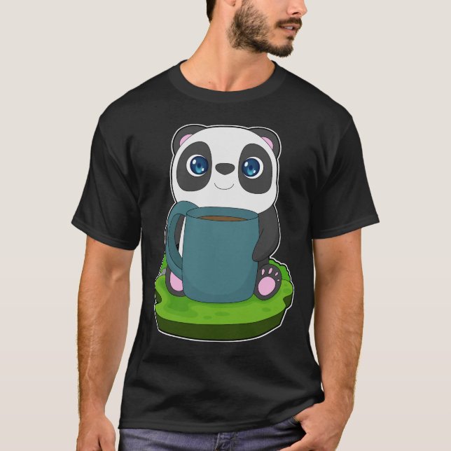 T-shirt Coupe du café Panda (Devant)