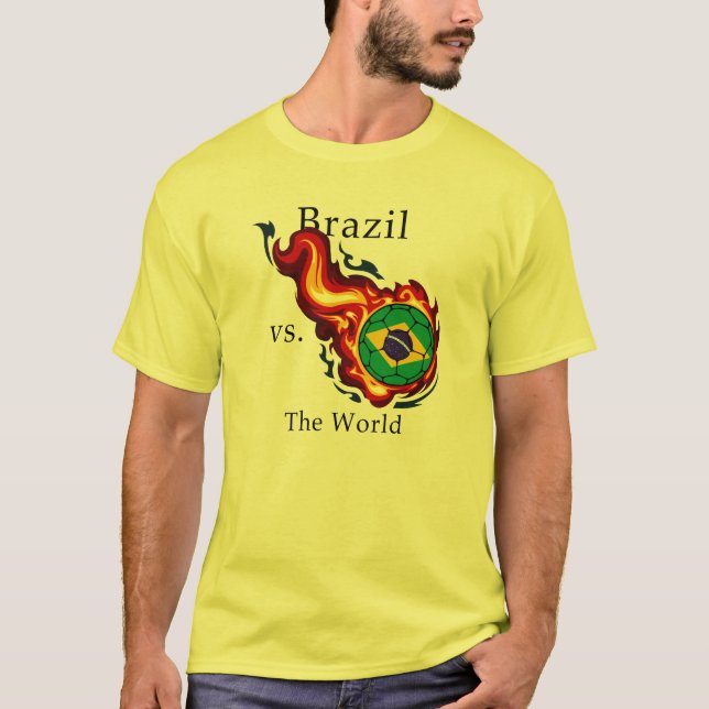 T-shirt Coupe du monde - Brésil contre monde (Devant)