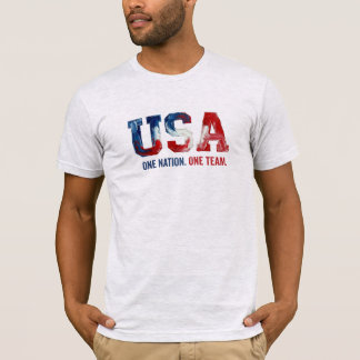 T-shirt Coupe du Monde de Football USA Une Nation Une Équi