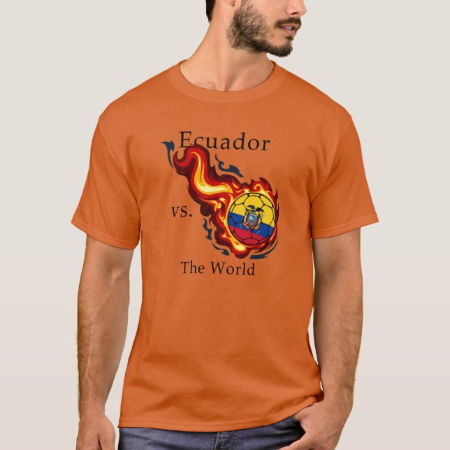 T-shirt Coupe du Monde - Equateur contre Monde (Devant)