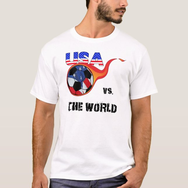 T-shirt Coupe du Monde - Etats-Unis contre le Monde (Devant)