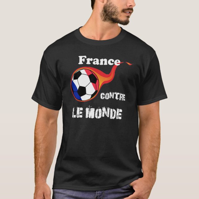 T-shirt Coupe du Monde - France vs Le Monde (Devant)