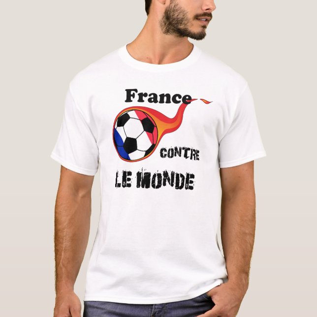 T-shirt Coupe du Monde - France vs Le Monde (Devant)