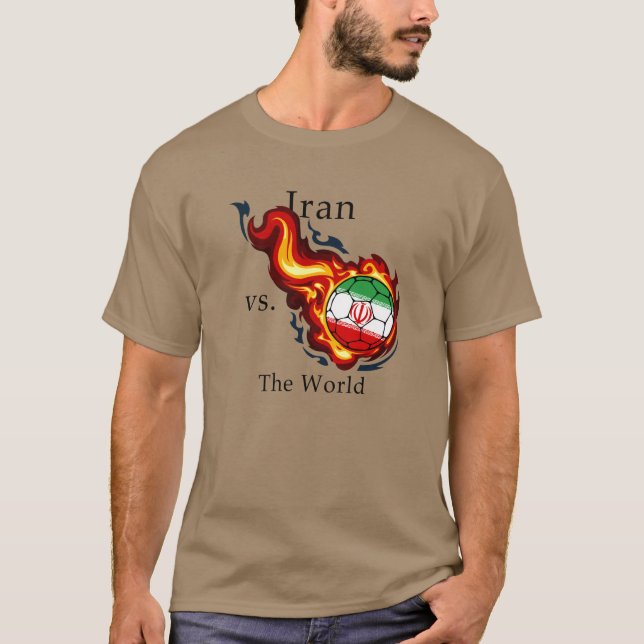 T-shirt Coupe du monde - Iran contre le monde (Devant)