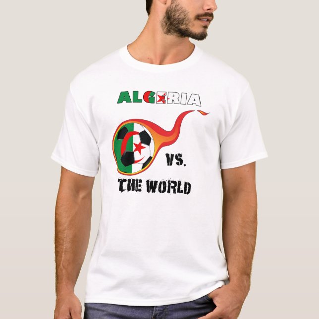 T-shirt Coupe du Monde - L'Algérie contre le monde (Devant)