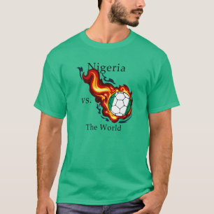 T-shirt Coupe Du Monde - Le Nigeria Contre Le Monde De La 