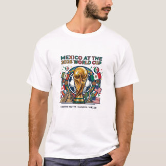 T-Shirt Coupe du Monde Mexique 2026 - Hôte Officie
