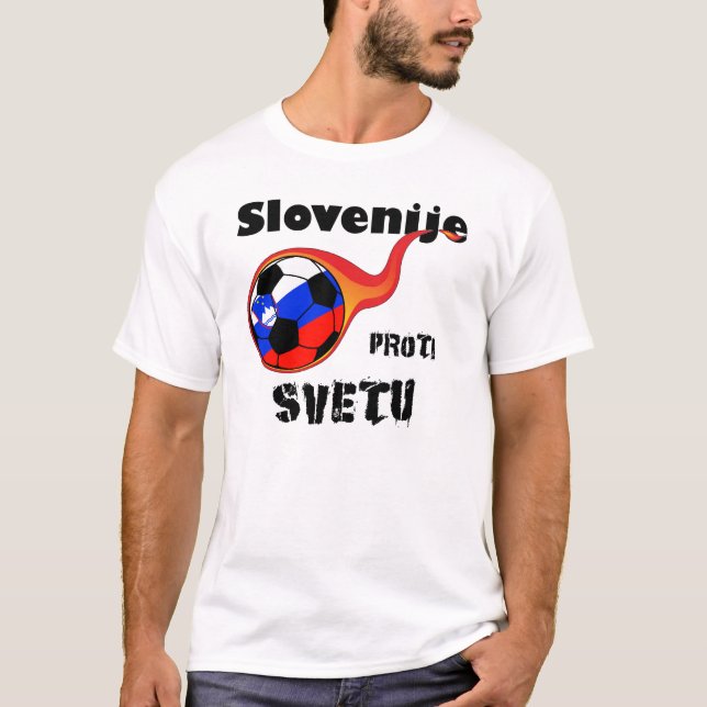 T-shirt Coupe du monde - Slovénie contre le monde (Devant)