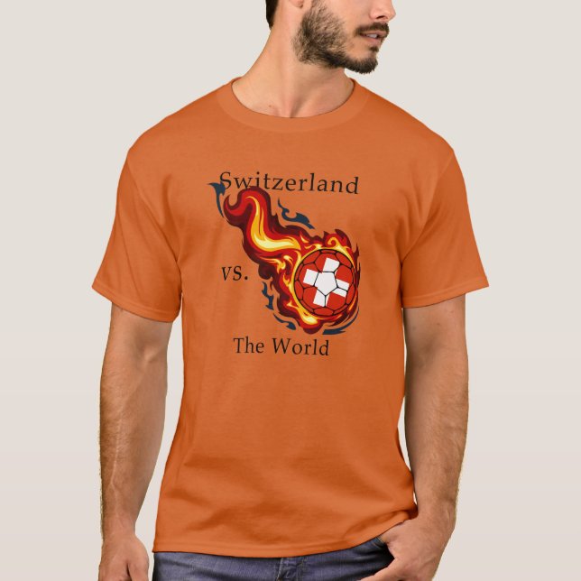 T-shirt Coupe du monde - Suisse contre monde (Devant)