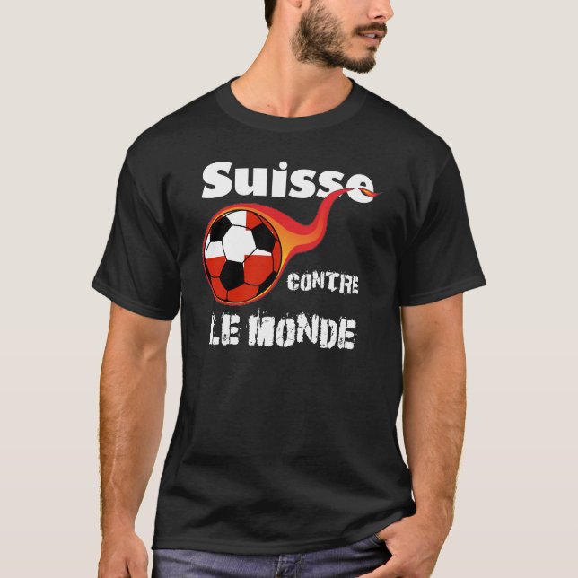 T-shirt Coupe du monde - Suisse contre monde (Devant)