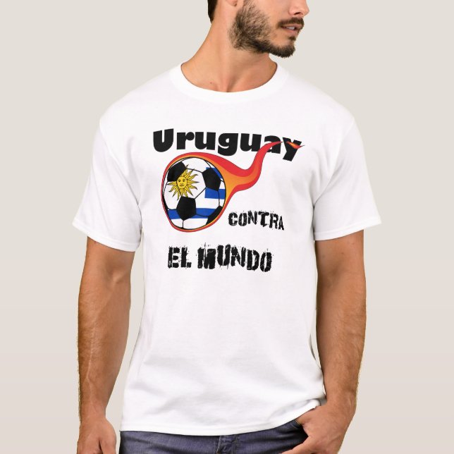 T-shirt Coupe du monde - Uruguay contre. Le monde (Devant)