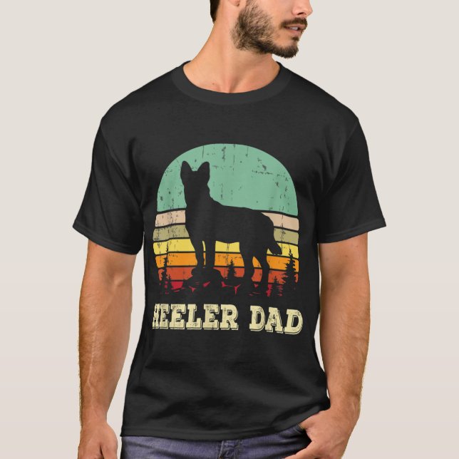 T-shirt Coupe du Père Bleu Pet d'Australie Cattle Dog (Devant)