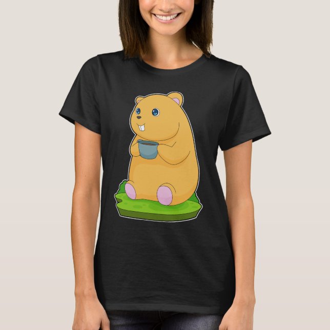 T-shirt Coupe Hamster Coffee (Devant)