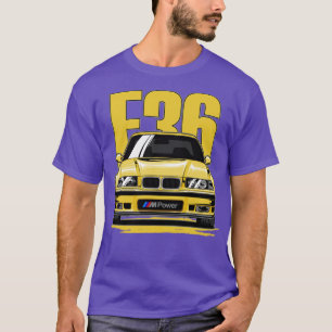 T-shirt Coupe M3 E36 jaune