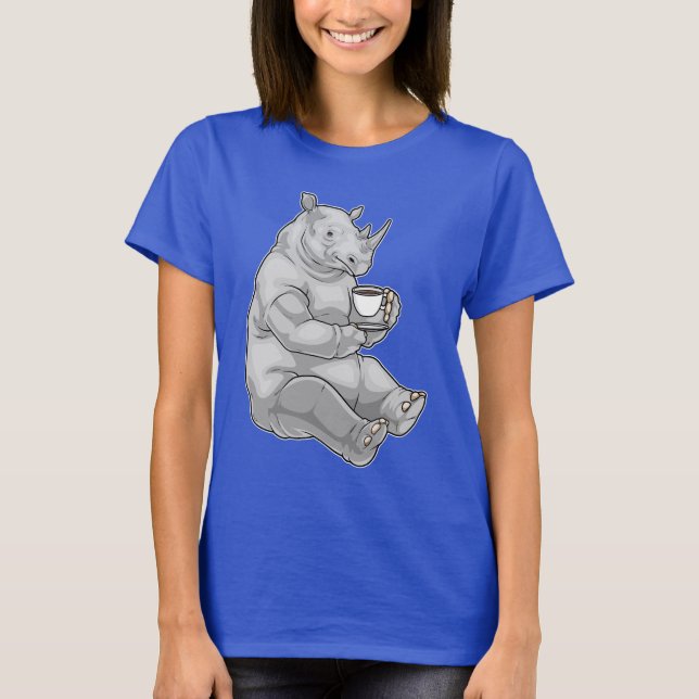 T-shirt Coupe Rhino de café (Devant)