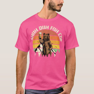 T-shirt Coupe Shein Duh Fuh Ours Drôle Boire Bière Camping