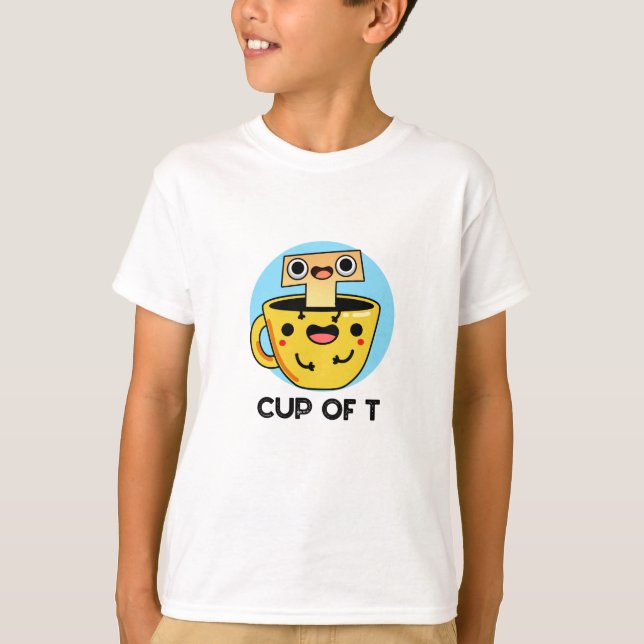 T-shirt Coupe T Funny Alphabet Thé Pun (Devant)