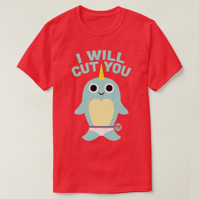 T-SHIRT COUPER LE NARWHAL (Design devant)