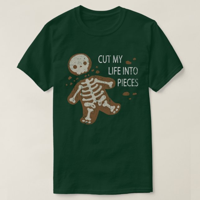 T-shirt Coupez Ma Vie En Morceaux Noël Drôle (Design devant)