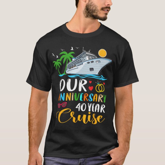 T-shirt Coupl de la femme mariée de notre 40 ans (Devant)