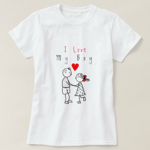 T-shirt Couple avec texte - Personnalisable