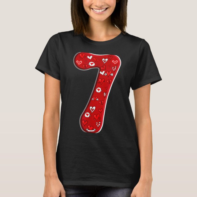 T-shirt Couple Costume Duo 67 Meme Six Seven Number 7 Vale (Devant)