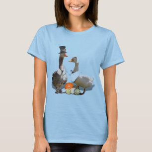 T-shirt Couple de canards pèlerins de Thanksgiving