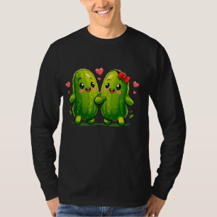 T-shirt couple de cornichons mignons drôles Kawaii