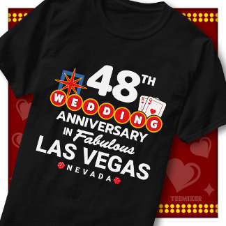 T-shirt Couple de mariage 48ème anniversaire Fabuleux Las