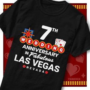 T-shirt Couple de mariage fabuleux du 7ème anniversaire de