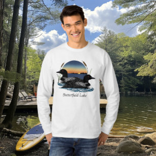 T-shirt Couple de plongeons du lac Butterfield