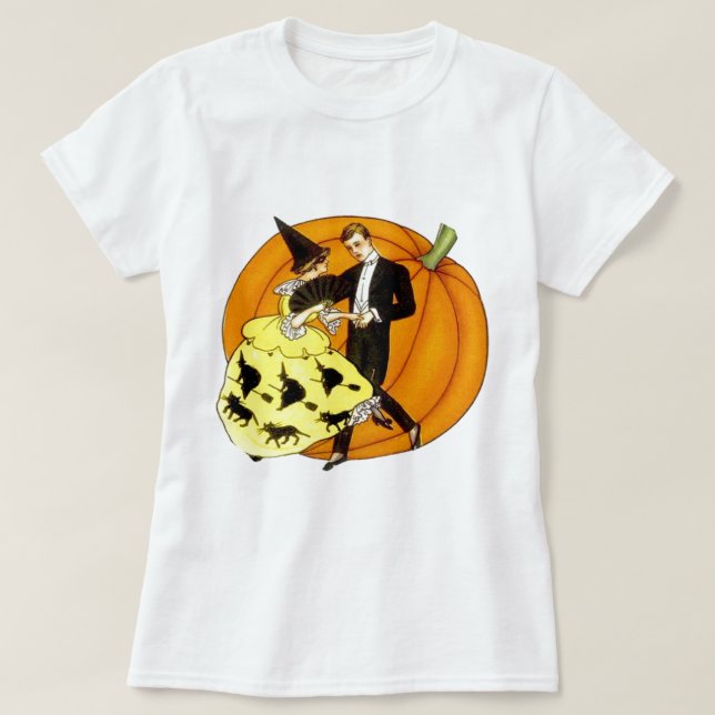 T-shirt Couple d'Halloween (Design devant)