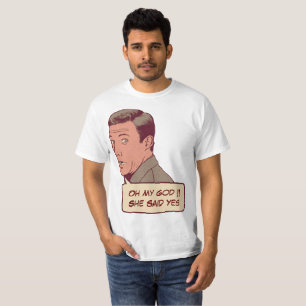 T-shirt Couple fiançailles personnalisé