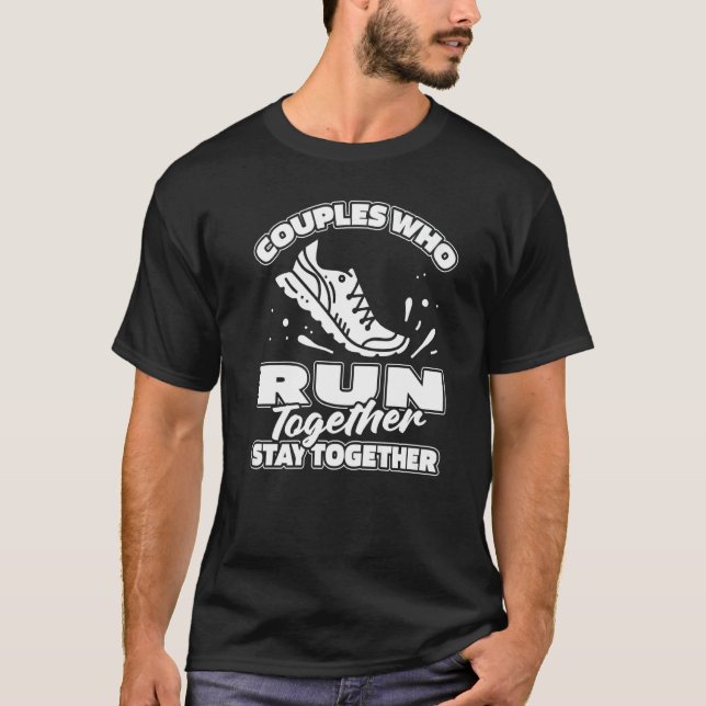T-shirt Couple Jogger Jogging Runner (Devant)