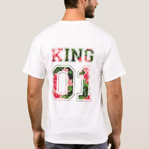 T-shirt couple king et queen