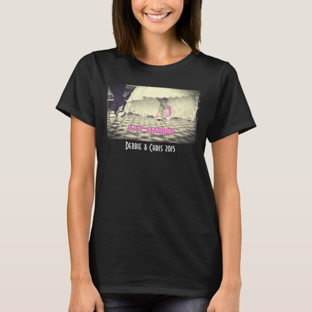 T-shirt Couple mariage dans un style rétro Cinties Diner (Devant)
