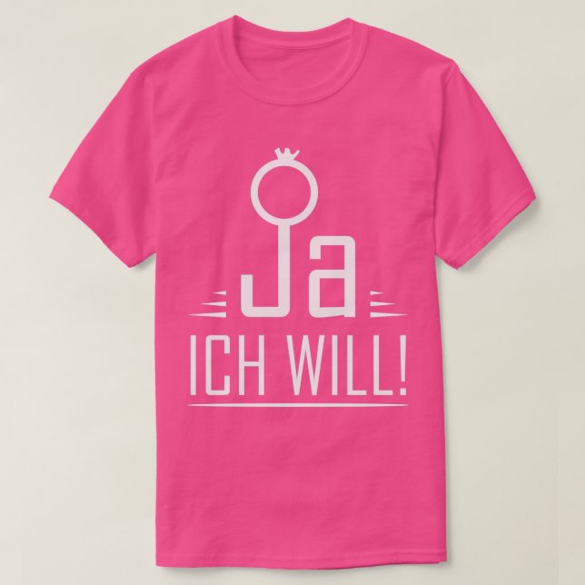 T-shirt Couple marié JGA enterrement de vie de jeune fille (Design devant)