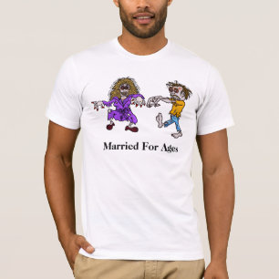T-shirt couple marié Zombie