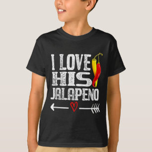 T-shirt Couple Mexicain Cinco De Mayo J'adore Son Jalapeno
