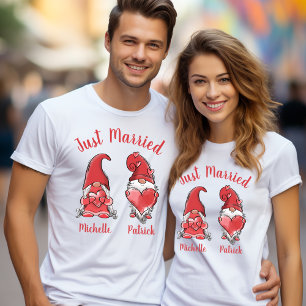 T-shirt Couple mignon Gnome