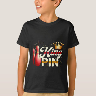 T-shirt Couples Bowler League Bowler King Pin porter Cro