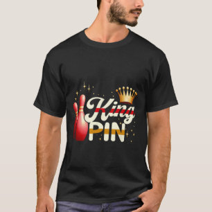 T-shirt Couples Bowler League Bowler King Pin porter Cro