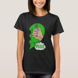 T-shirt Couples correspondant aux meilleurs bourgeons Weed