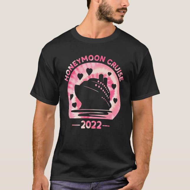 T-shirt Couples de croisière en lune de miel Tie Dye Impri (Devant)