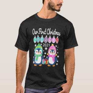 T-shirt Couples de pingouins correspondants Notre première