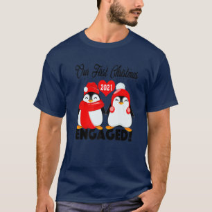T-shirt Couples de pingouins correspondants Notre première