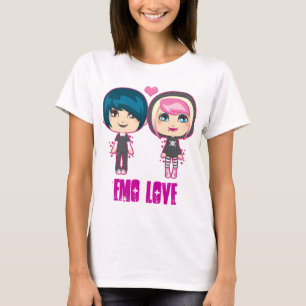 T-shirt Couples d'Emo